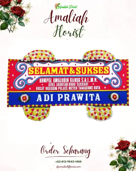 Papan Bunga Ucapan Selamat Penunggul